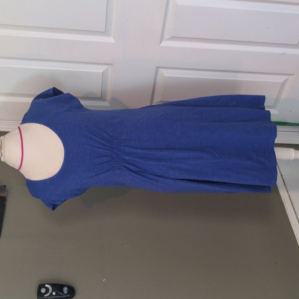 Lighty & breezy heathered blue Tommy Bahama Arden t-shirt swing shift dress NWT